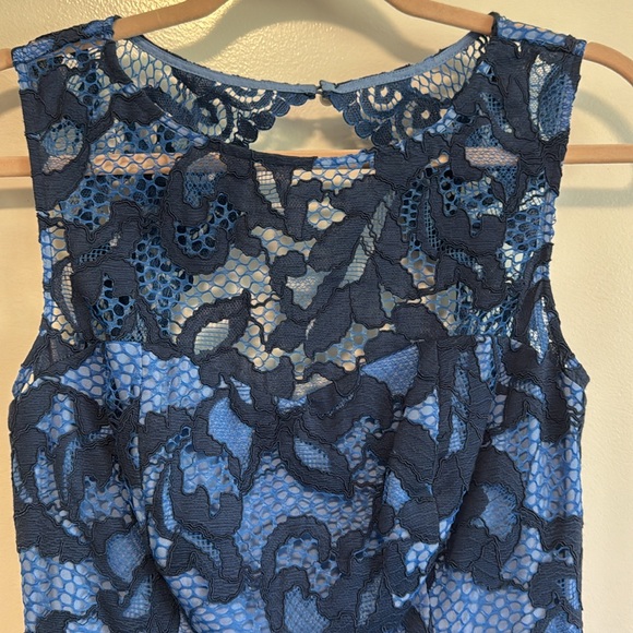 Lilly Pulitzer Kiri lace dress blue periwinkle 2 small - Picture 7 of 12